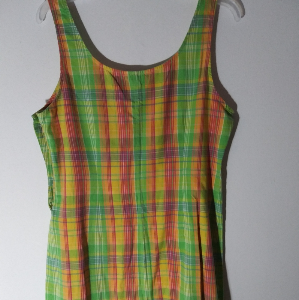 J Crew plaid jumper dress size 12